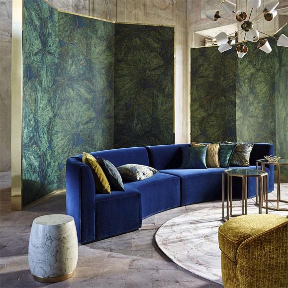 Панно Zoffany The Muse Taisho Lotus Panel B 312726 фото в интерьере